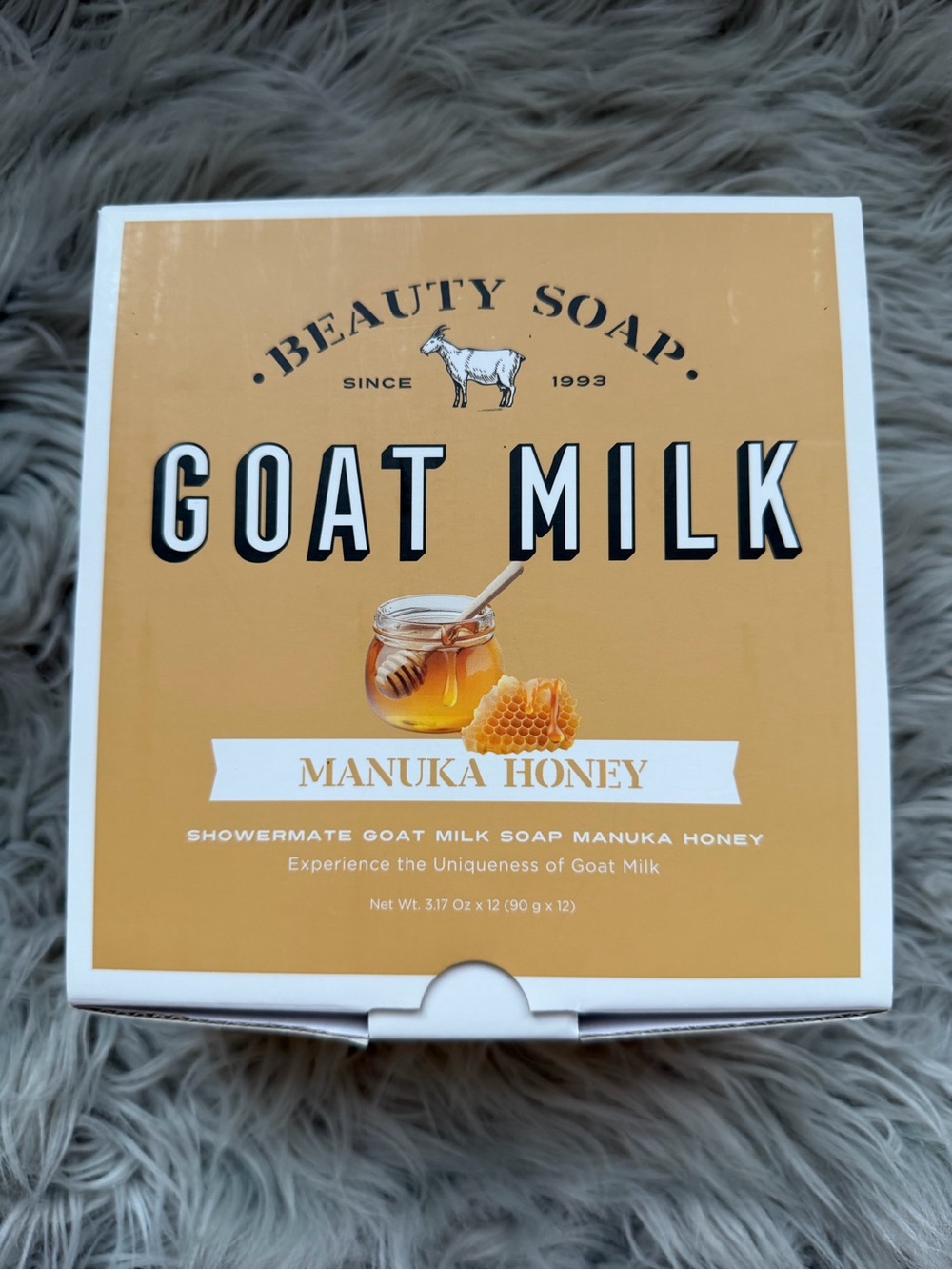 Shower Mate Goat Milk Manuka Honey Bar Soap - 12 pack
